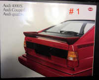 Vintage Audi1985/1986 Sales Brochures