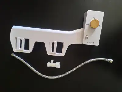 Bidet was fully taken apart and deep cleaned/sanitized. Comes with all parts needed for installation...