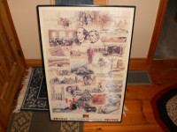Pictorial images of STORY OF CANADA in large frame