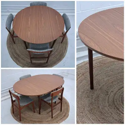 Vintage teak dining table by RS Associates Furniture , View more