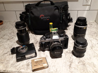 Nikon film camera kit for sale