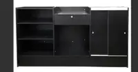 CASH REGISTER COUNTER. STORE FIXTURES 4 feet wide with showcase