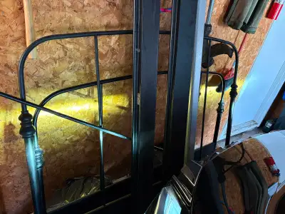 Looking to sell double bed frame comes with headboard and footboard plus all the accessories to put...