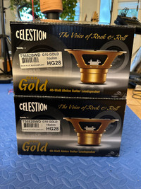 Two Celestion G10 Gold 40w Speakers