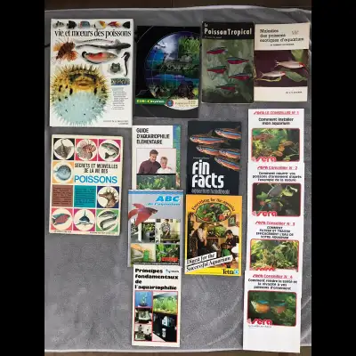 Plusieurs Livres de poissons d’aquarium VENTE RAPIDE, View more