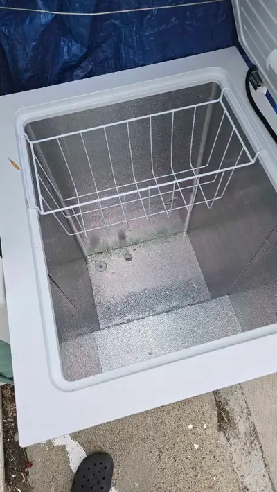 Firm on $100 3 cubic foot chest freezer practically brand new less 6 months. Upgraded to an upright...