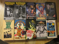 VHS Video Tape VCR HORROR Science Fiction Batman UHF Weird Al