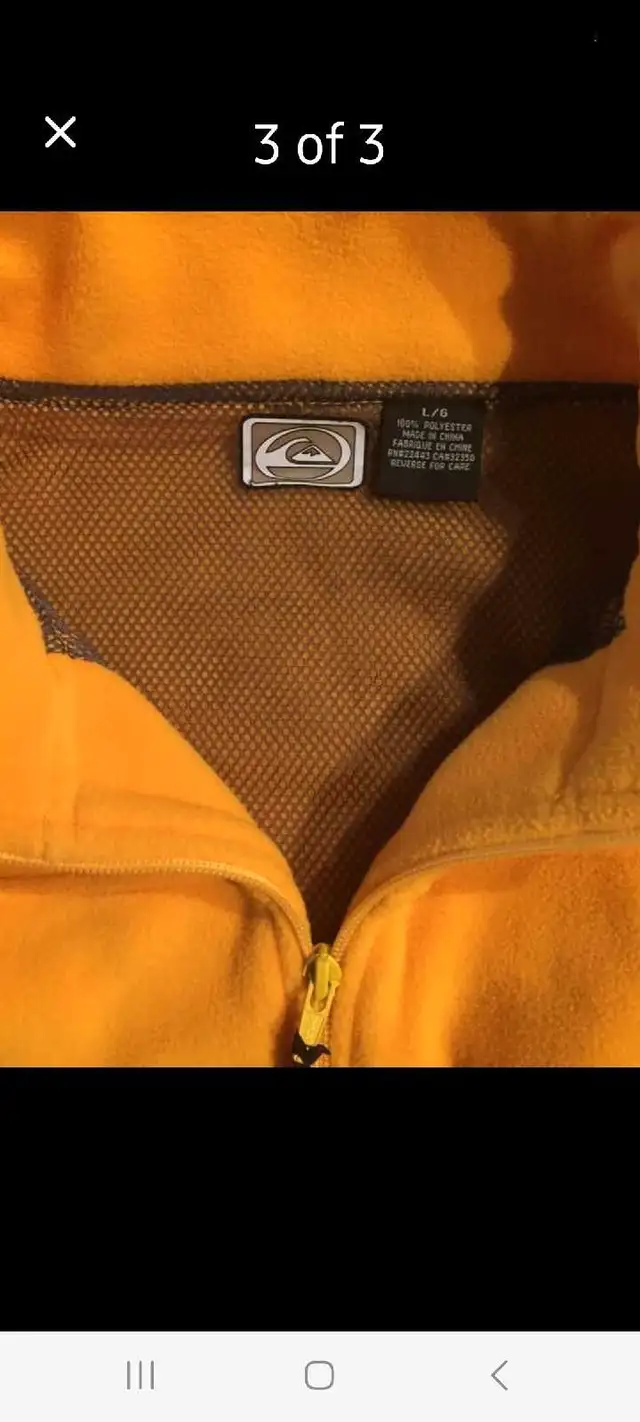 Quiksilver mens fleece..coat/ jacket in Men's in Belleville - Image 3