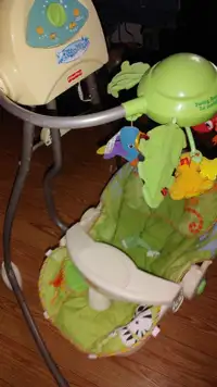 BABY SWING ROCKER WITH SPINNING TOYS