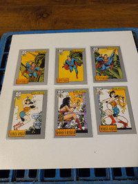 DC Comics Cosmic Trading Cards Superman,Wonder Woman RCs Lot 6NM