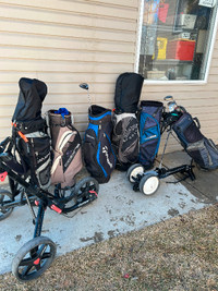 Golf club sets / Drivers/ Bags/ cart dollies