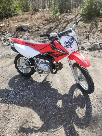My kids has outgrown, all routine maintenance done.. wheel bearings have been done.. CRF50 has pink...