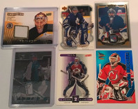 NHL Goalies: Rask Jersey & Nabokov Auto Cards + 10 Goalie Cards