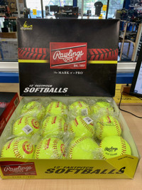 RAWLINGS 12" FASTPITCH SOFTBALLS - BOX OF 12