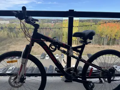 Adult Mountain Bike + Helmet, Lock & 2 Extra Tires, View more