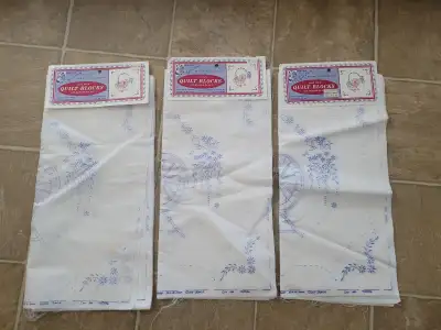 18x18 Embroidery quilting squares  3 packs x 6 squares each, View more