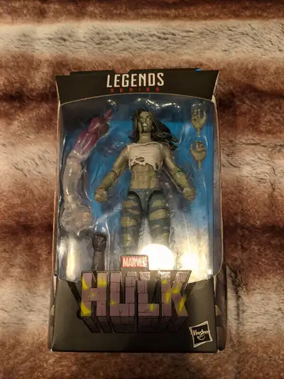 Marvel legends she Hulk for sale pick up in Mississauga asking 90 or best offer.