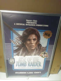 Rare Lara Croft Rise of the Tomb Raider Promo Poster Snap Frame