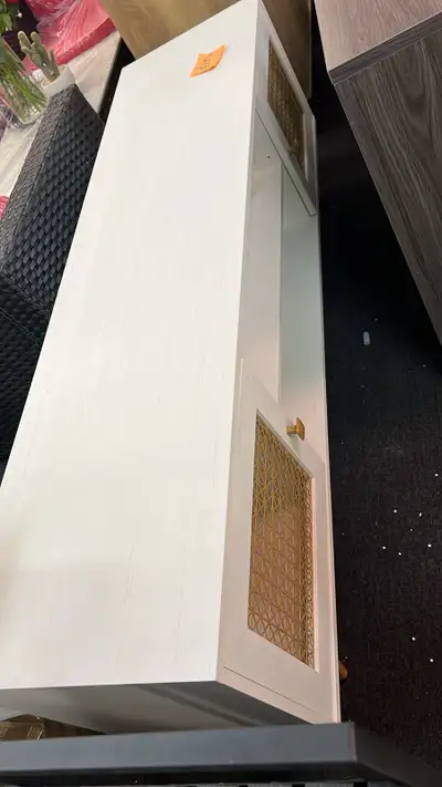 59" long Mid Century Modern White TV Stand for tv 65", View more