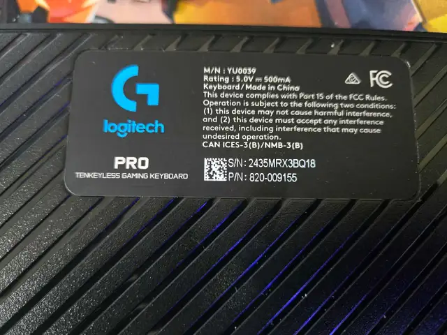 Logitech G Pro Ten keyless Gaming Keyboard in Mice, Keyboards & Webcams in Mississauga / Peel Region - Image 3