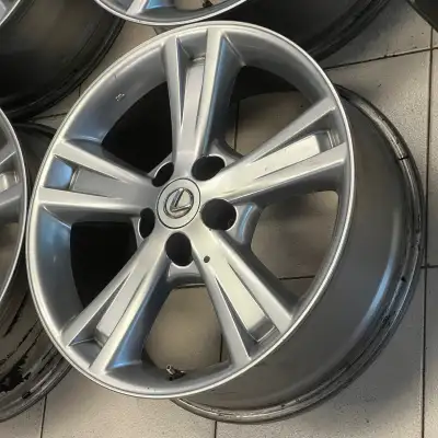 Set of four good condition factory original OEM Lexus / Toyota aluminum alloy rims. 18" x 7" 5x114.3...