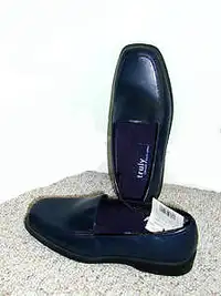 Navy blue Loafers / Shoes . size 5 . exc condition . MORE SHOES