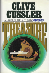 TREASURE (A Dirk Pitt Novel) - CLIVE CUSSLER 1988 Hcv DJ 1st VG+