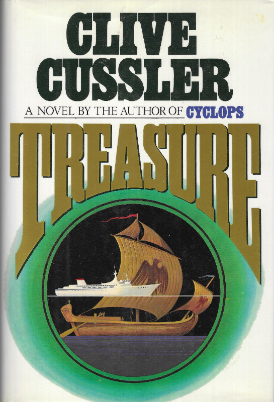 TREASURE (A Dirk Pitt Novel) - CLIVE CUSSLER 1988 Hcv DJ 1st VG+ in Fiction in Ottawa