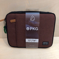 PKG 13'' 14'' Laptop Sleeve Pouch for PC Macbook iPad Rum Raisin