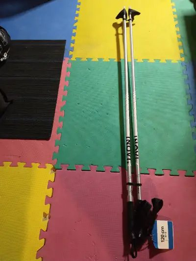 New cross country ski poles-two pairs, 115 cm and 120 cm, alloy., View more