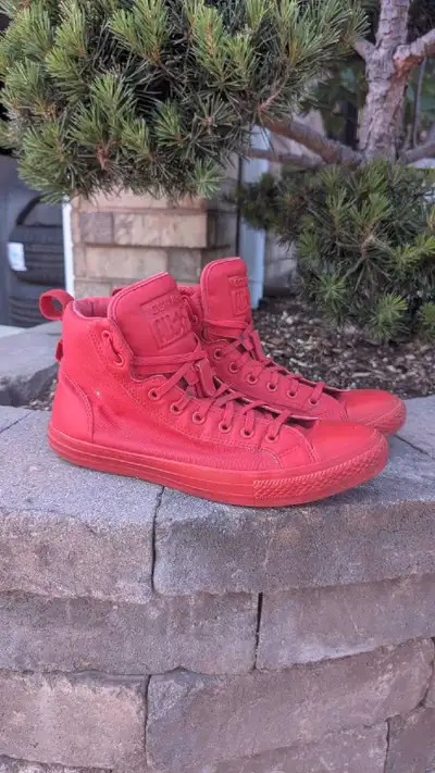 Red Converse High Tops - men's size 11, View more