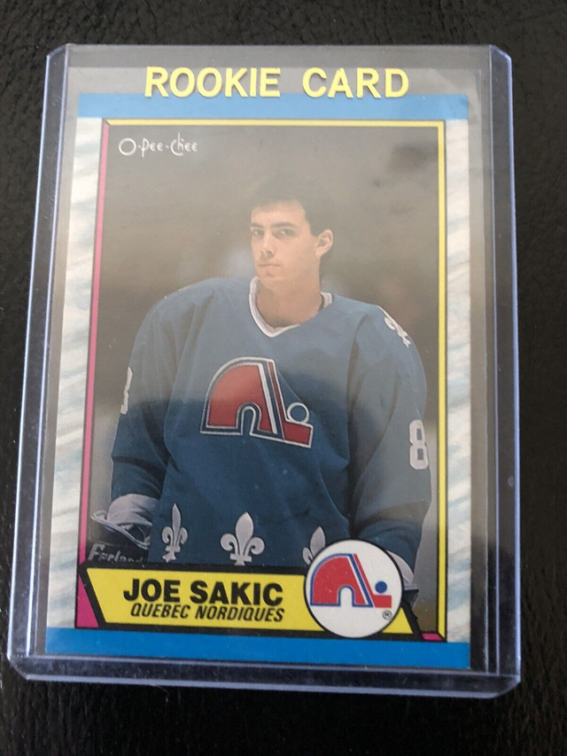 1989-80 OPC Joe Sakic Rookie Hockey Card  in Arts & Collectibles in City of Toronto