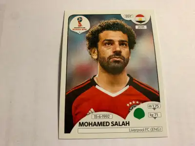 2018 PANINI FIFA WORLD CUP RUSSIA MOHAMED SALAH STICKER#90 NM/MT, View more