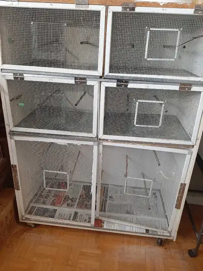 bird cage hand maded with fly cage and wheels- Everthing has to, View more