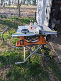 RIDGID 15 Amp 10in. Portable Corded Pro Jobsite Table Saw/Stand