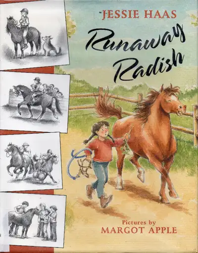 Title: RUNAWAY RADISH Description: “Radish is my best pony,” said the trainer. “He’s smart and he’s...