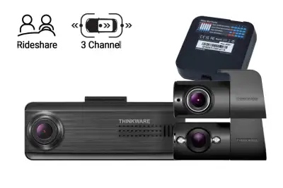 Thinkware F200 Pro FHD Dash Cam Uber/Taxi Pack - 3 Channel 1080p Front Camera Front Internal IR Came...