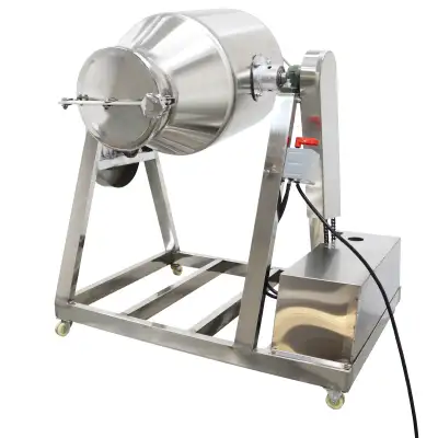 100L 304Stainless Steel Drum Blender Feed Particle Mixer 025702, View more