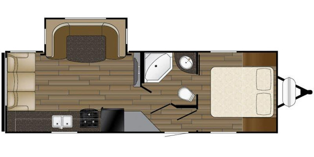 2017 HEARTLAND TRAIL RUNNER 26SLE - VERY NICE UNIT in Travel Trailers & Campers in Moose Jaw - Image 2