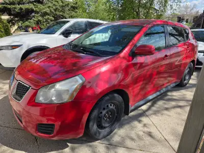 2009 Pontiac Vibe approx. 160,XXX kms 1.8L 5 speed manual Asking 6,500.00 obo Recent work - fresh oi...