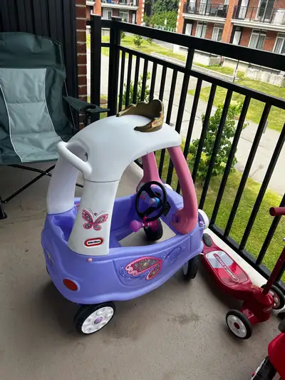 These Little Tikes Cozy Coupe cars are perfect for toddlers! They are both used in good condition. G...