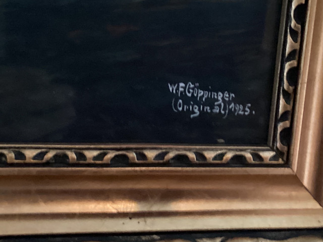 Original painting by W F Goppinger in Arts & Collectibles in Ottawa - Image 2