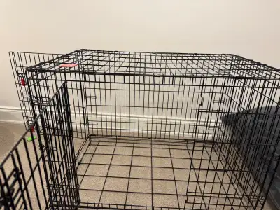 42” Heavy Duty Double-Door Dog Crate – Excellent Condition, View more