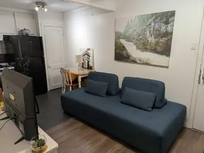 Cession de bail Appartement 3 1/2 à louer au rez-de-chaussée. Semi meublé: cuisinière et réfrigérate...