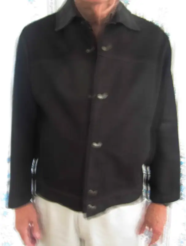 (JJD-268)   Men’s Lined Leather Suede Jacket  Large in Men's in City of Toronto - Image 3