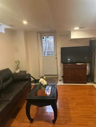 One room is available in 2 bedroom basement for 2 girls or couple.Tenant should be pure vegetarian.R...