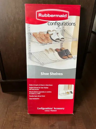 Rubbermaid shoe shelf, View more
