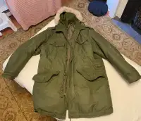 Army coat - well insulated and very warm