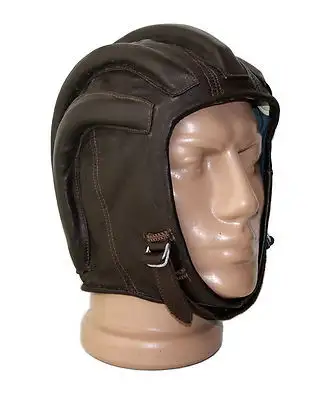 Soviet era paratrooper pilot genuine leather helmet sz 58 medium, View more