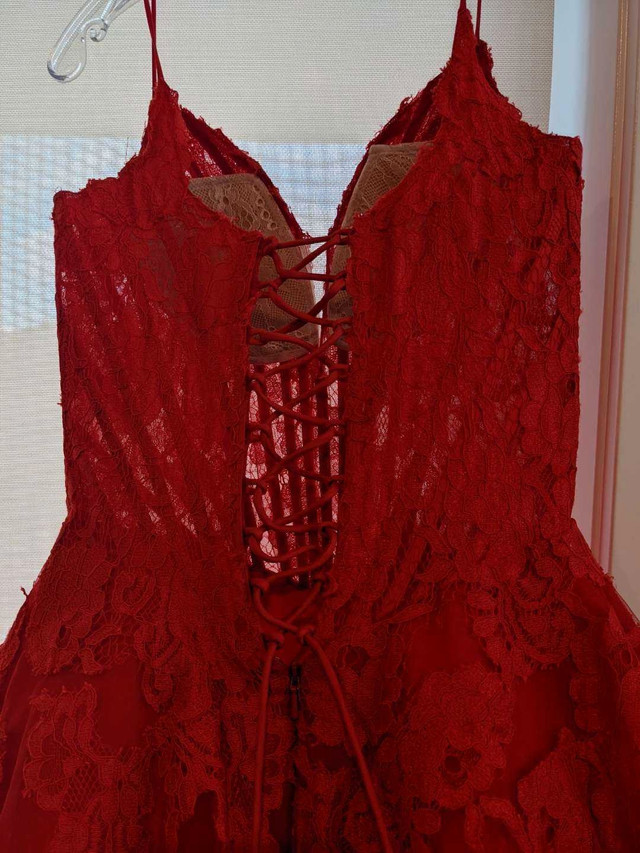 Beautiful red corset grad dress in Women's - Dresses & Skirts in Kamloops - Image 3